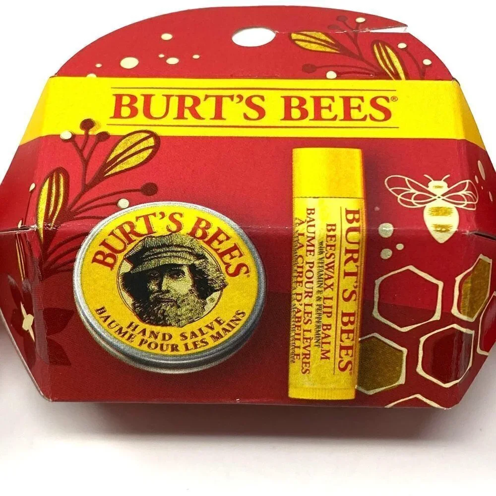 Burt's Bees Holiday Lip Balm Hand Cuticle Salve Gift Stocking Stuffers